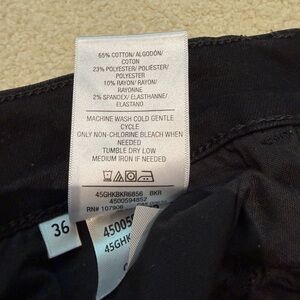 Hudson Jeans Black Denim- stretch 36 x 32